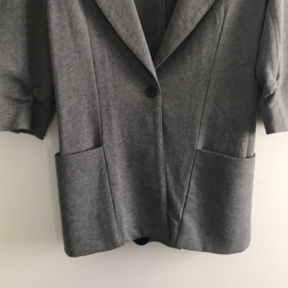 Oversized Aqua One Button Blazer - image 5